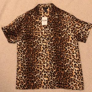 Forever 21 Cheetah Print Button Up